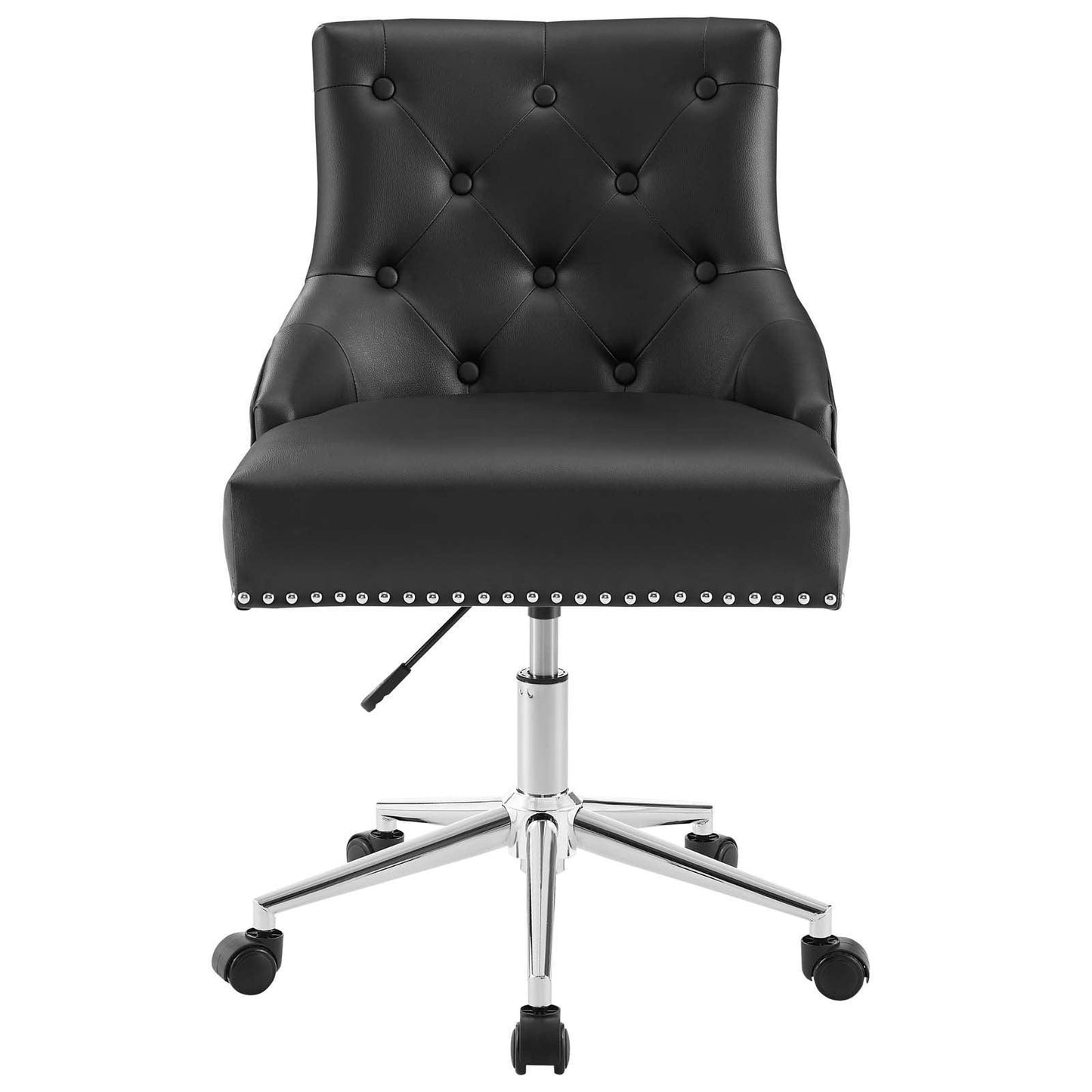 Modway Regent Tufted Button Swivel Faux Leather Office Chair FredCo
