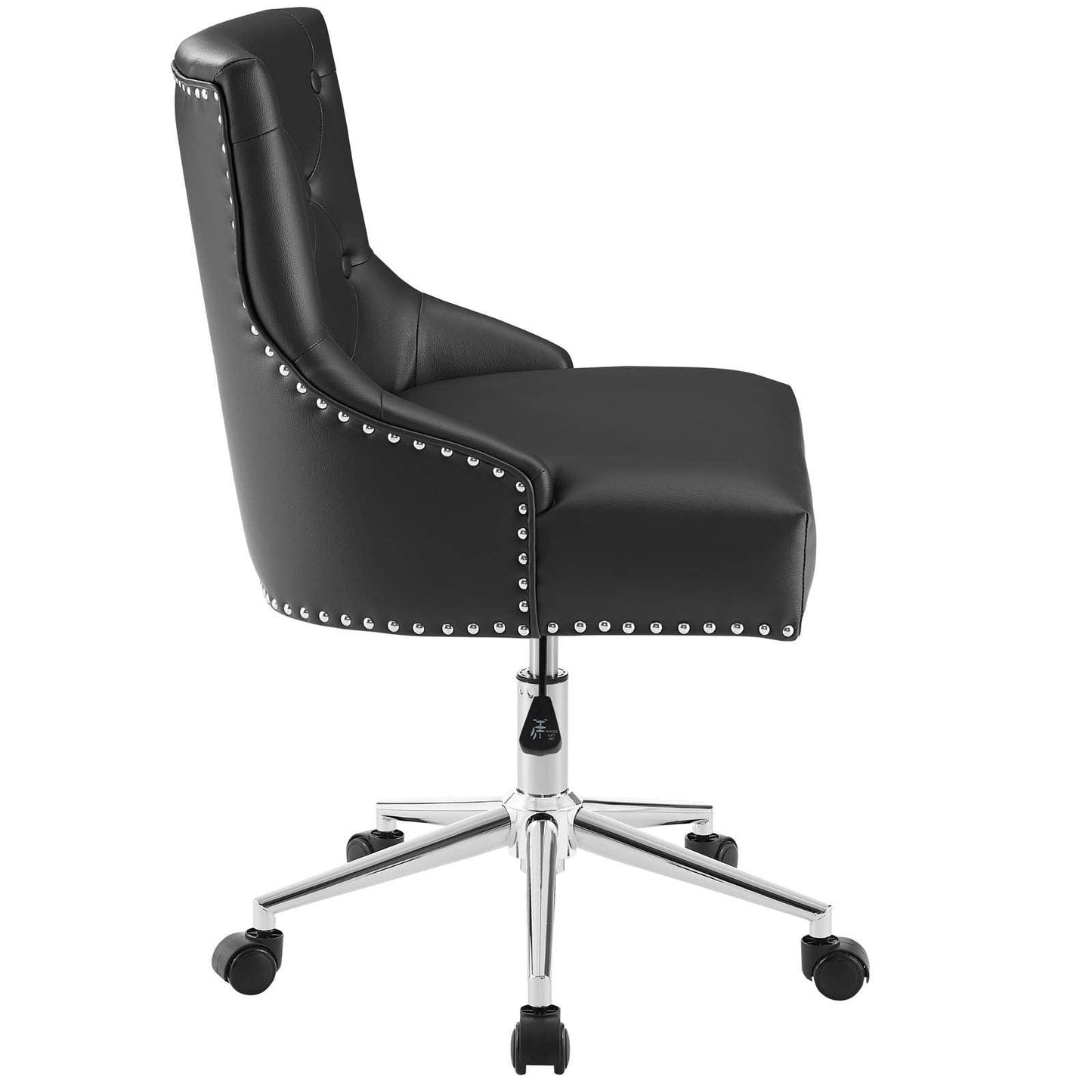 Modway Regent Tufted Button Swivel Faux Leather Office Chair FredCo