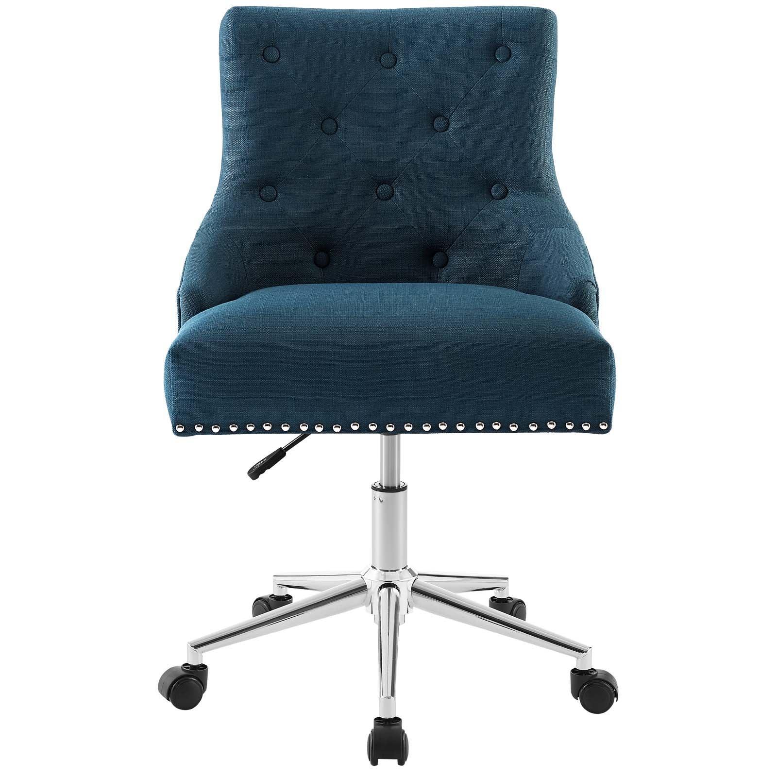 Modway Regent Tufted Button Swivel Upholstered Fabric Office Chair FredCo