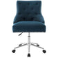 Modway Regent Tufted Button Swivel Upholstered Fabric Office Chair FredCo