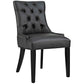 Modway Regent Tufted Vegan Leather Dining Chair FredCo