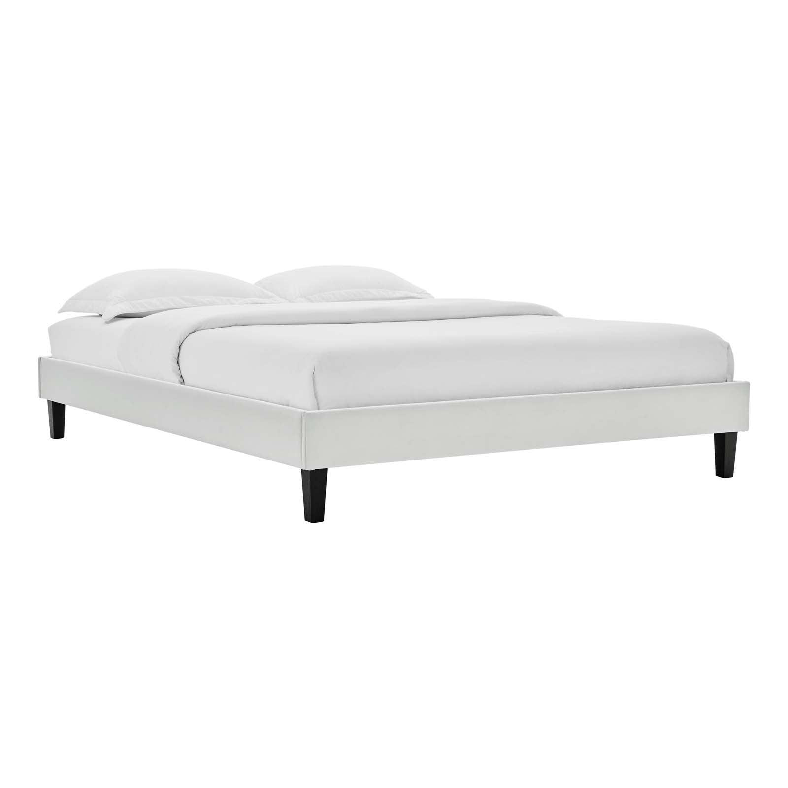 Modway Reign King Performance Velvet Platform Bed Frame FredCo