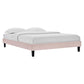 Modway Reign Queen Performance Velvet Platform Bed Frame FredCo