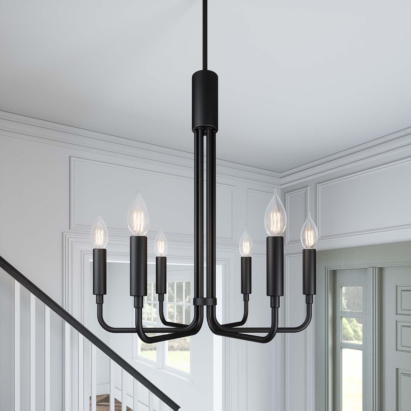 Modway Rekindle 6-Light Chandelier FredCo
