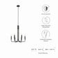 Modway Rekindle 6-Light Chandelier FredCo