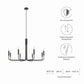 Modway Rekindle 8-Light Chandelier FredCo