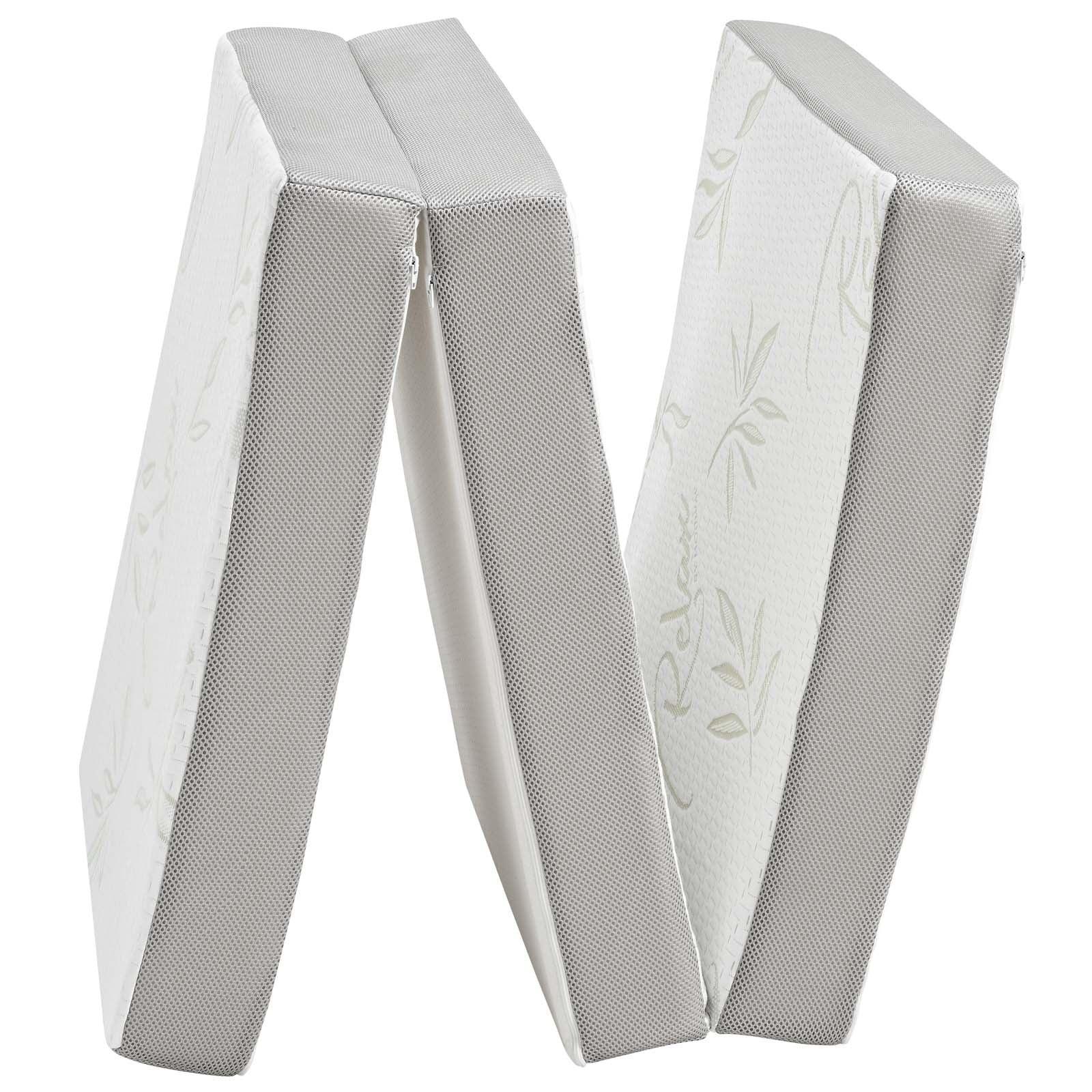 Modway Relax 25 x 75 x 4 Tri-Fold Mattress Topper FredCo