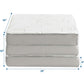 Modway Relax 25 x 75 x 4 Tri-Fold Mattress Topper FredCo