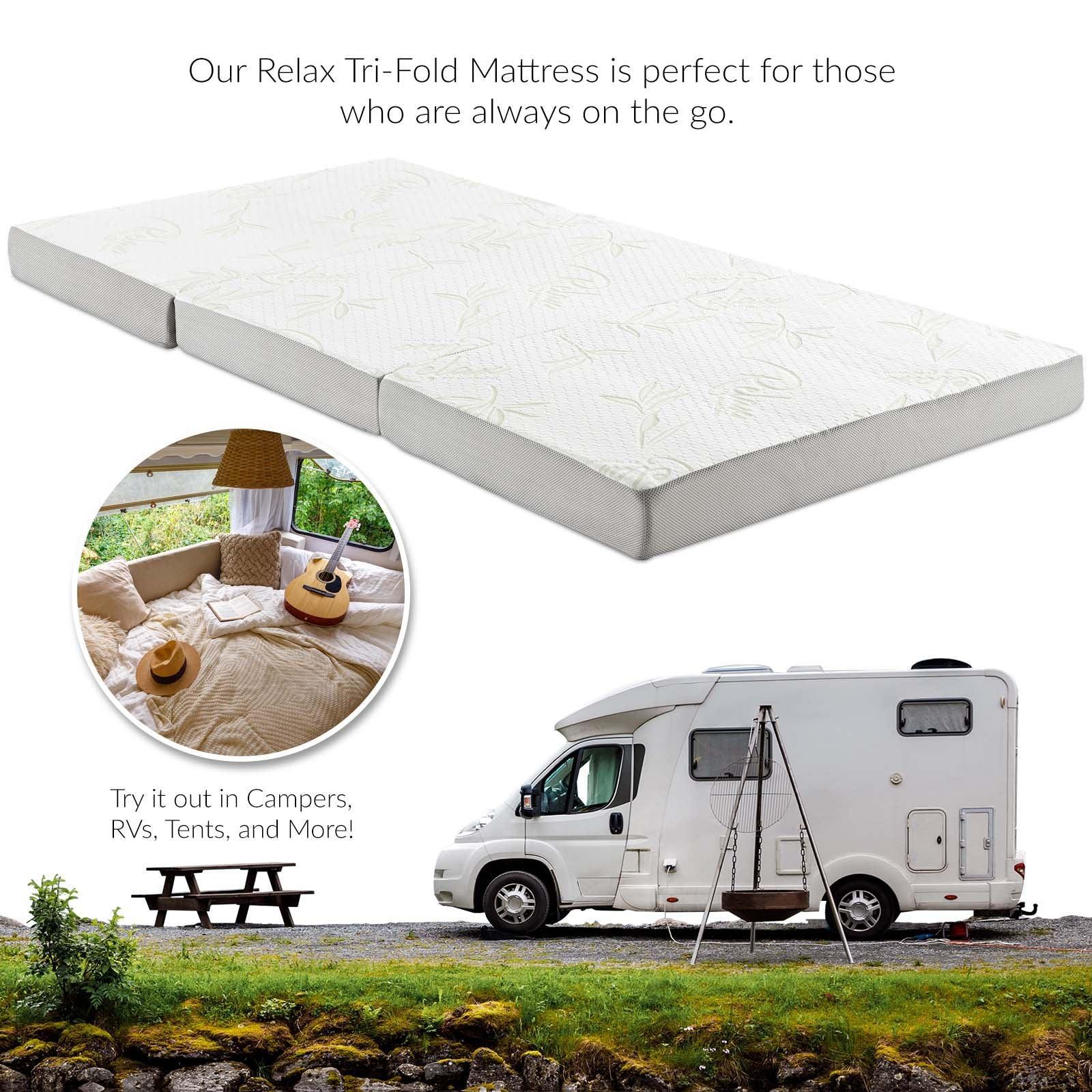 Modway Relax 39 x 80 x 4 (Twin XL) Tri-Fold Mattress Topper FredCo