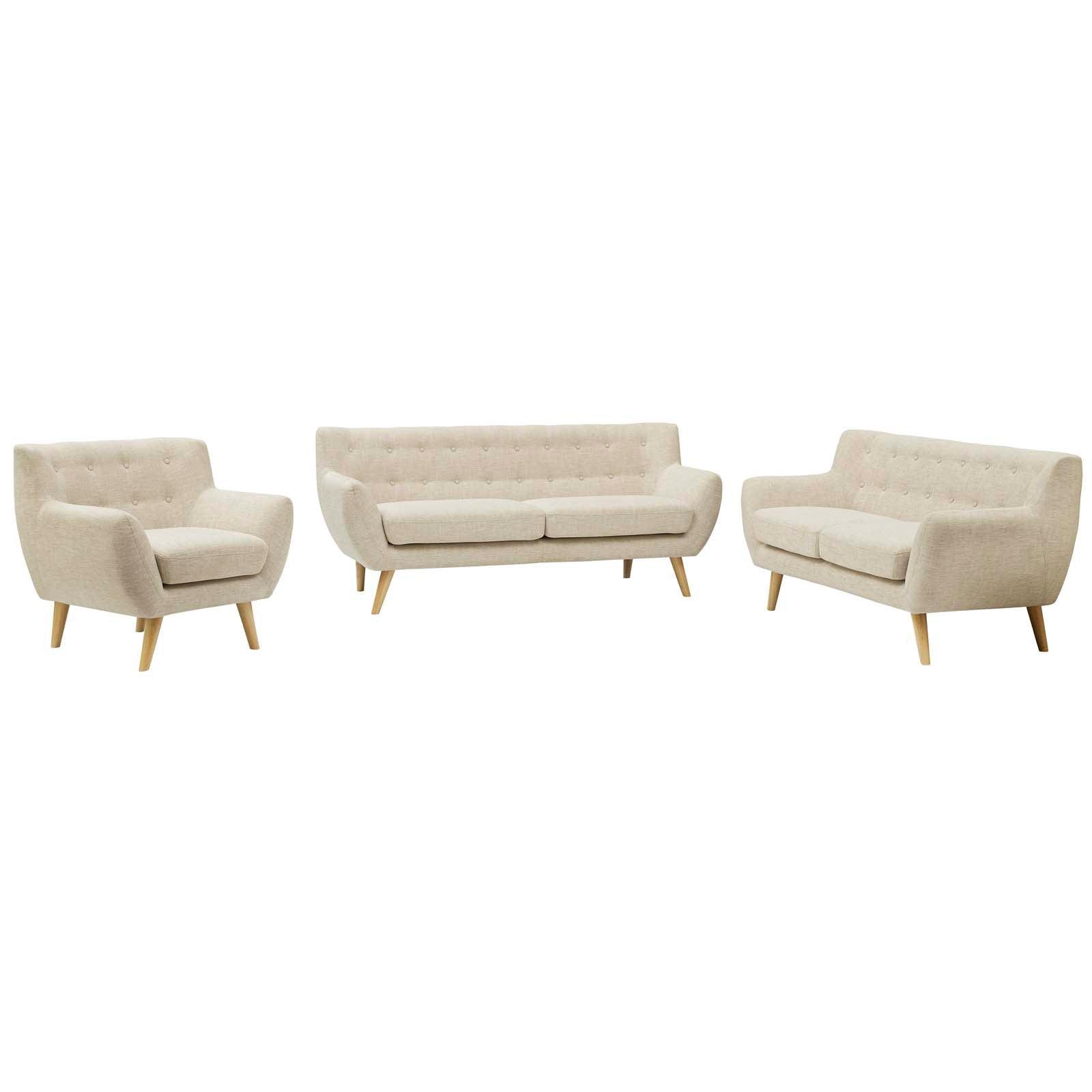 Modway Remark 3 Piece Living Room Set FredCo