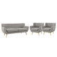 Modway Remark 3 Piece Living Room Set, EEI-3322 FredCo