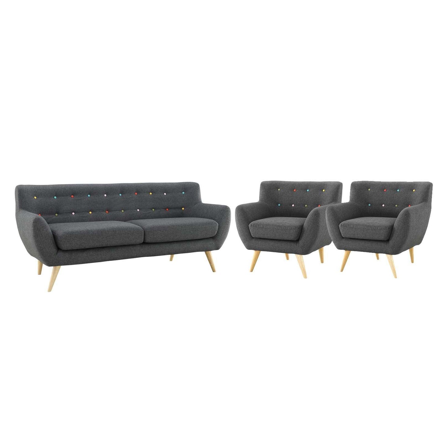 Modway Remark 3 Piece Living Room Set, EEI-3322 FredCo