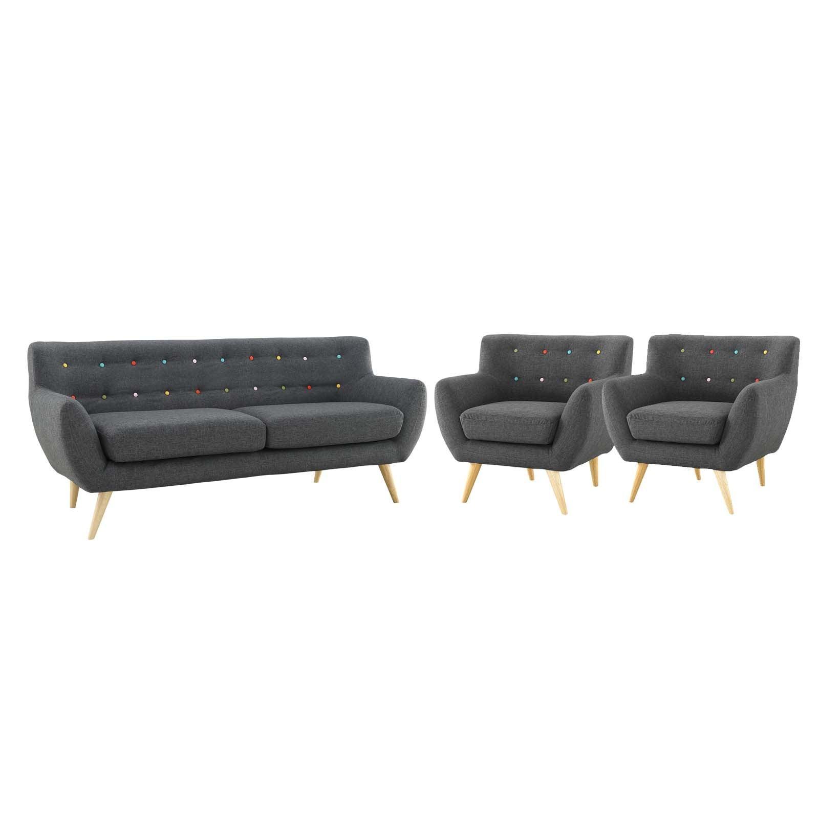 Modway Remark 3 Piece Living Room Set, EEI-3322 FredCo