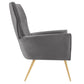 Modway Renata Button Tufted Performance Velvet Armchair FredCo