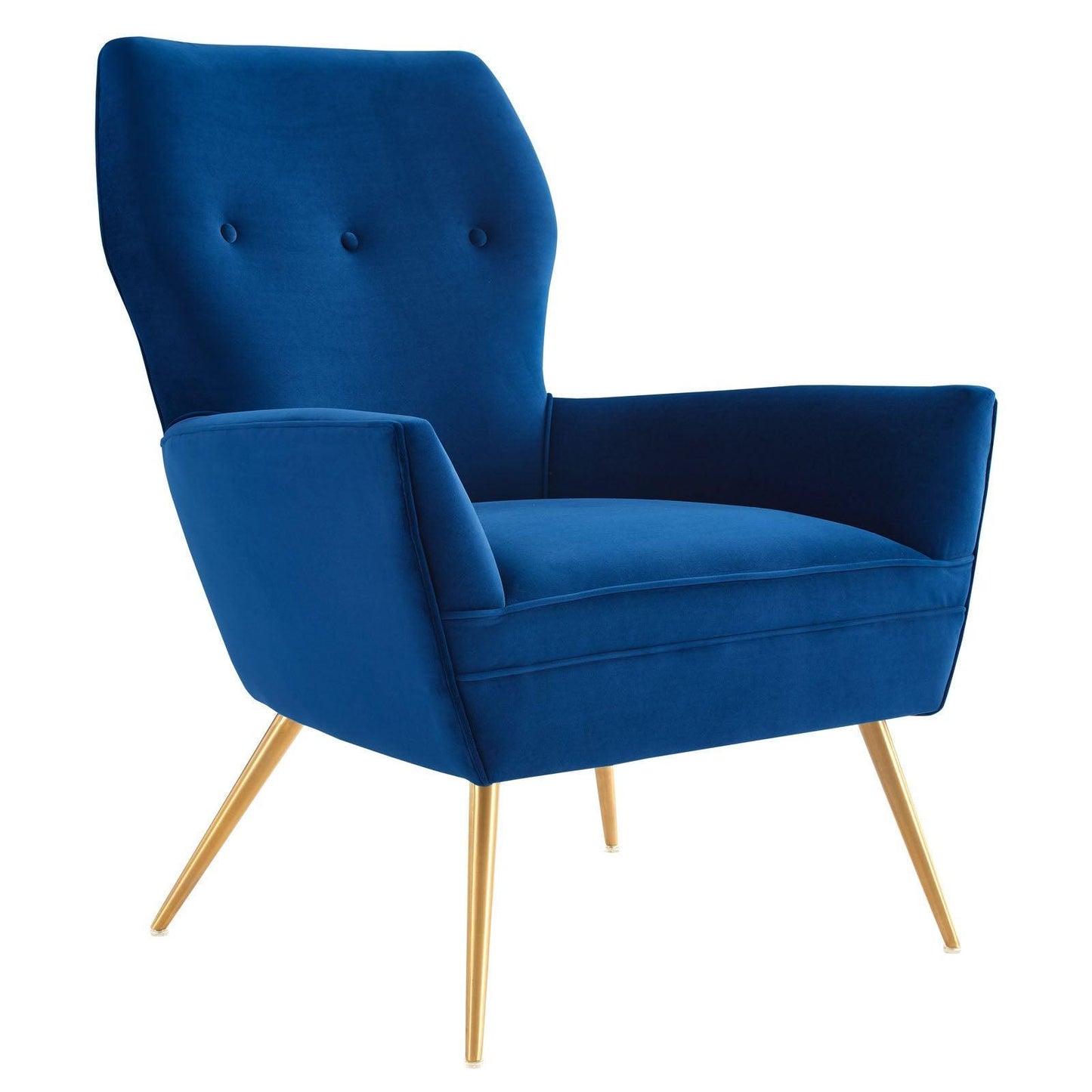 Modway Renata Button Tufted Performance Velvet Armchair FredCo