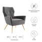 Modway Renata Button Tufted Performance Velvet Armchair FredCo