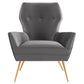 Modway Renata Button Tufted Performance Velvet Armchair FredCo