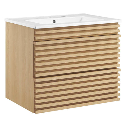 Modway Render 24" Wall-Mount Bathroom Vanity FredCo