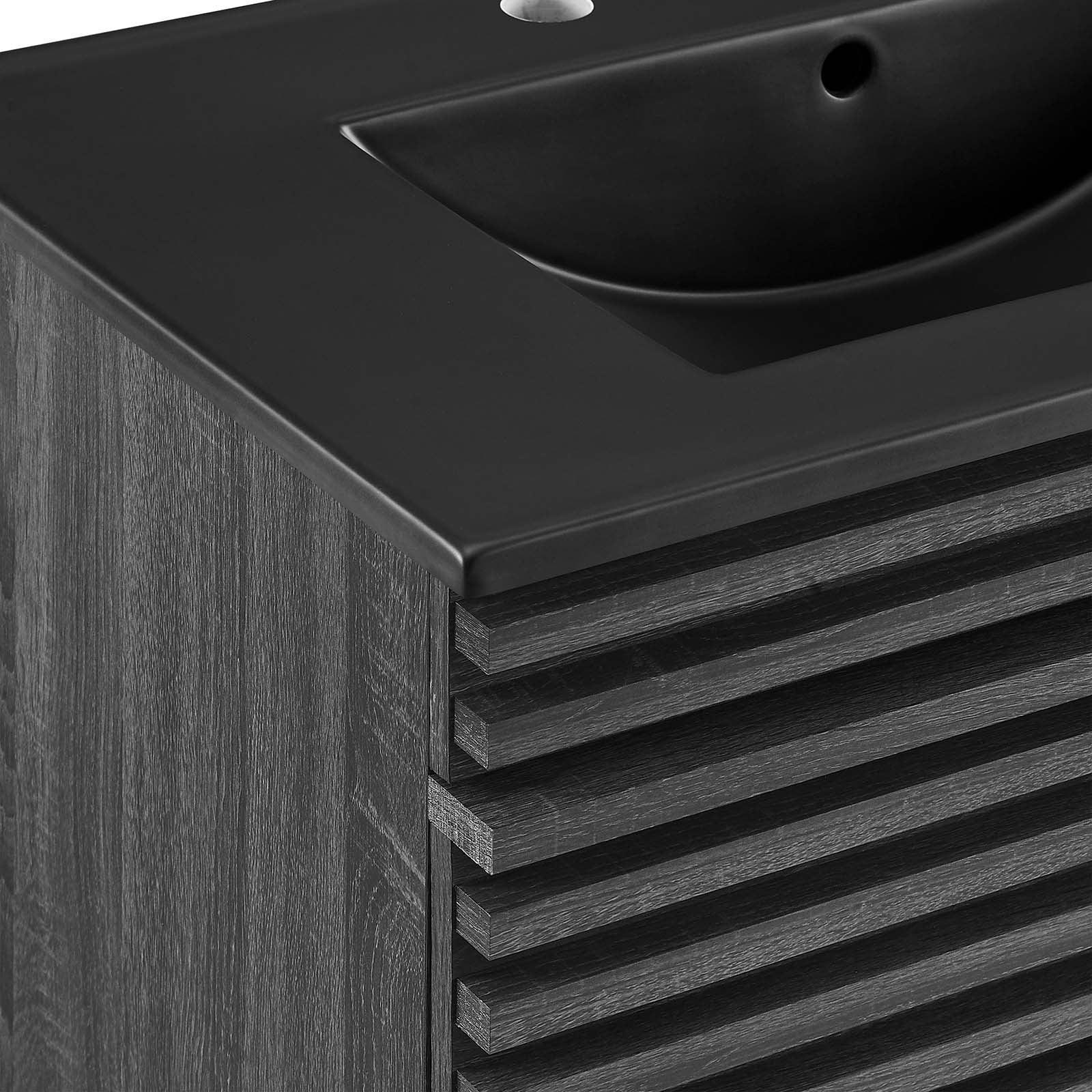Modway Render 30" Wall-Mount Bathroom Vanity FredCo