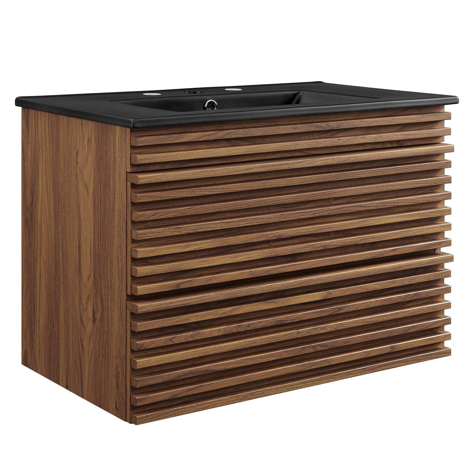 Modway Render 30" Wall-Mount Bathroom Vanity FredCo