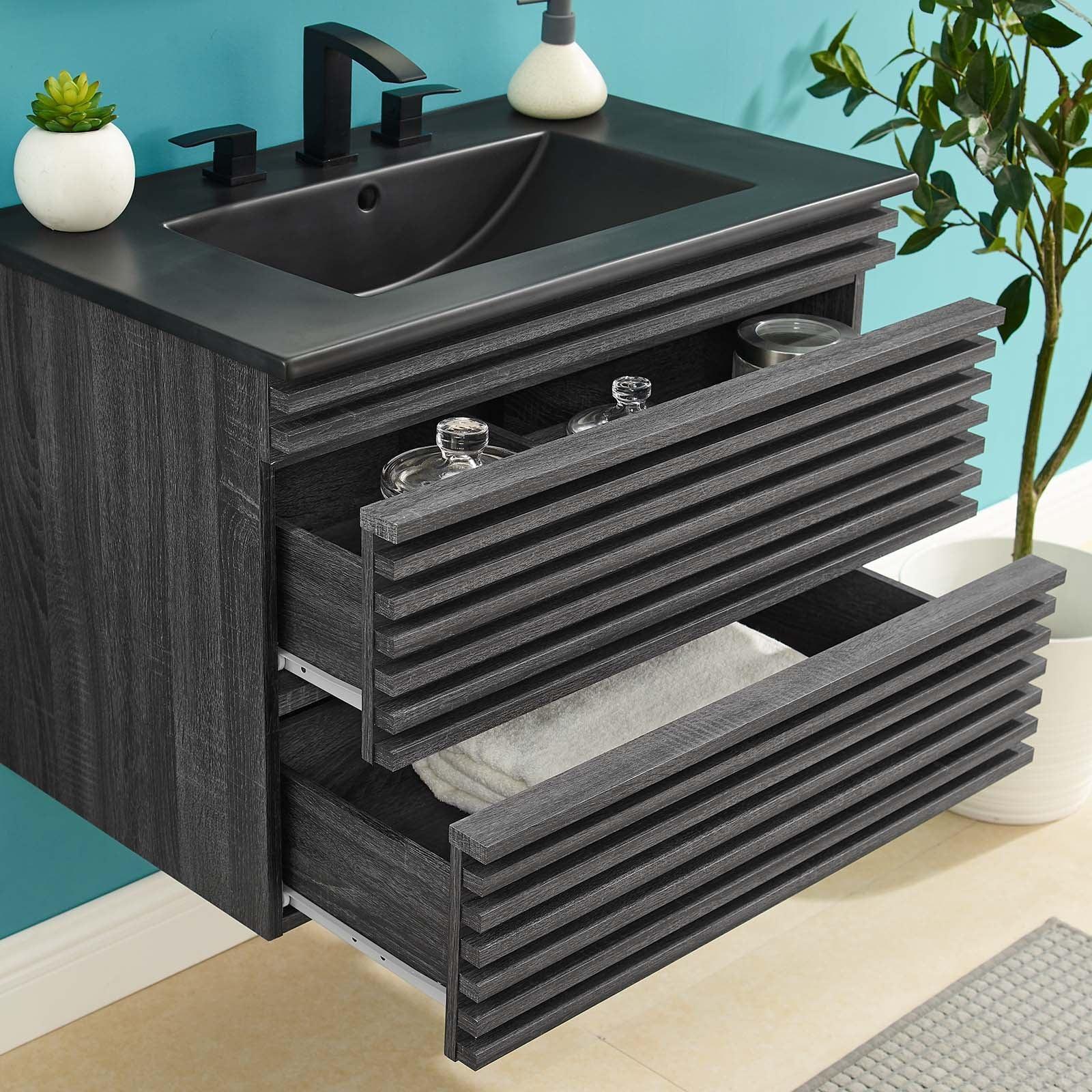 Modway Render 30" Wall-Mount Bathroom Vanity FredCo
