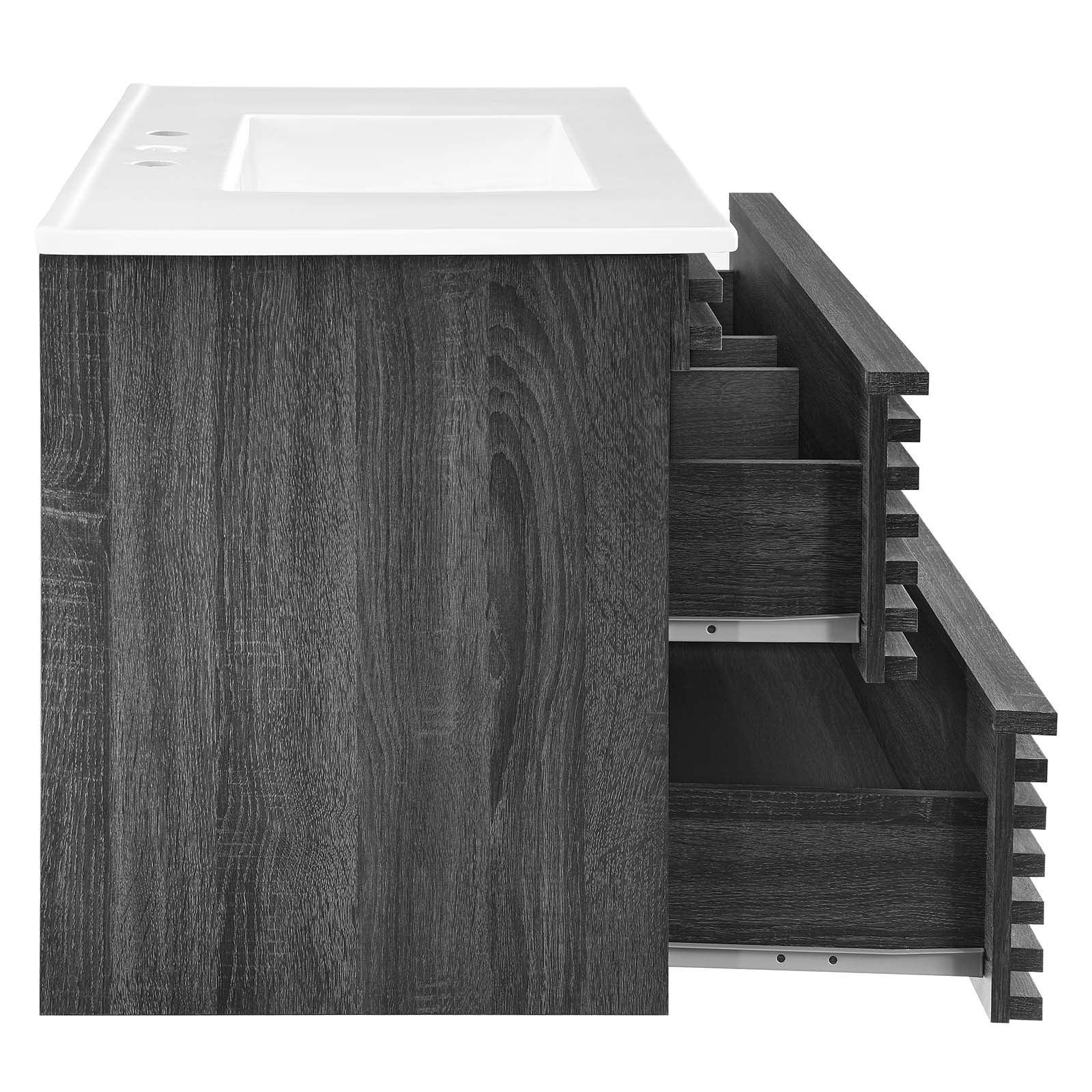 Modway Render 36" Wall-Mount Bathroom Vanity FredCo