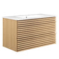 Modway Render 36" Wall-Mount Bathroom Vanity FredCo