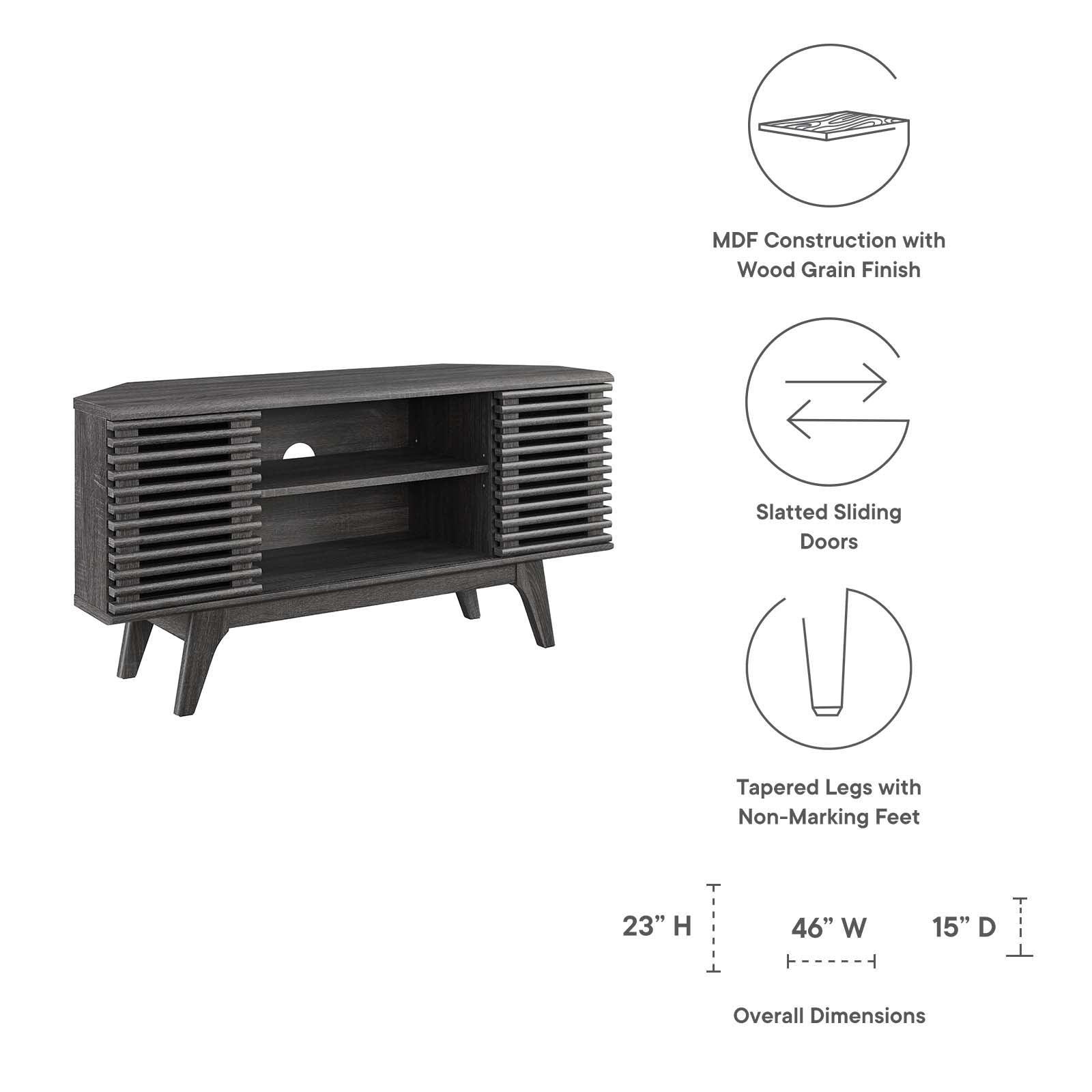 Modway Render 46" Corner TV Stand FredCo