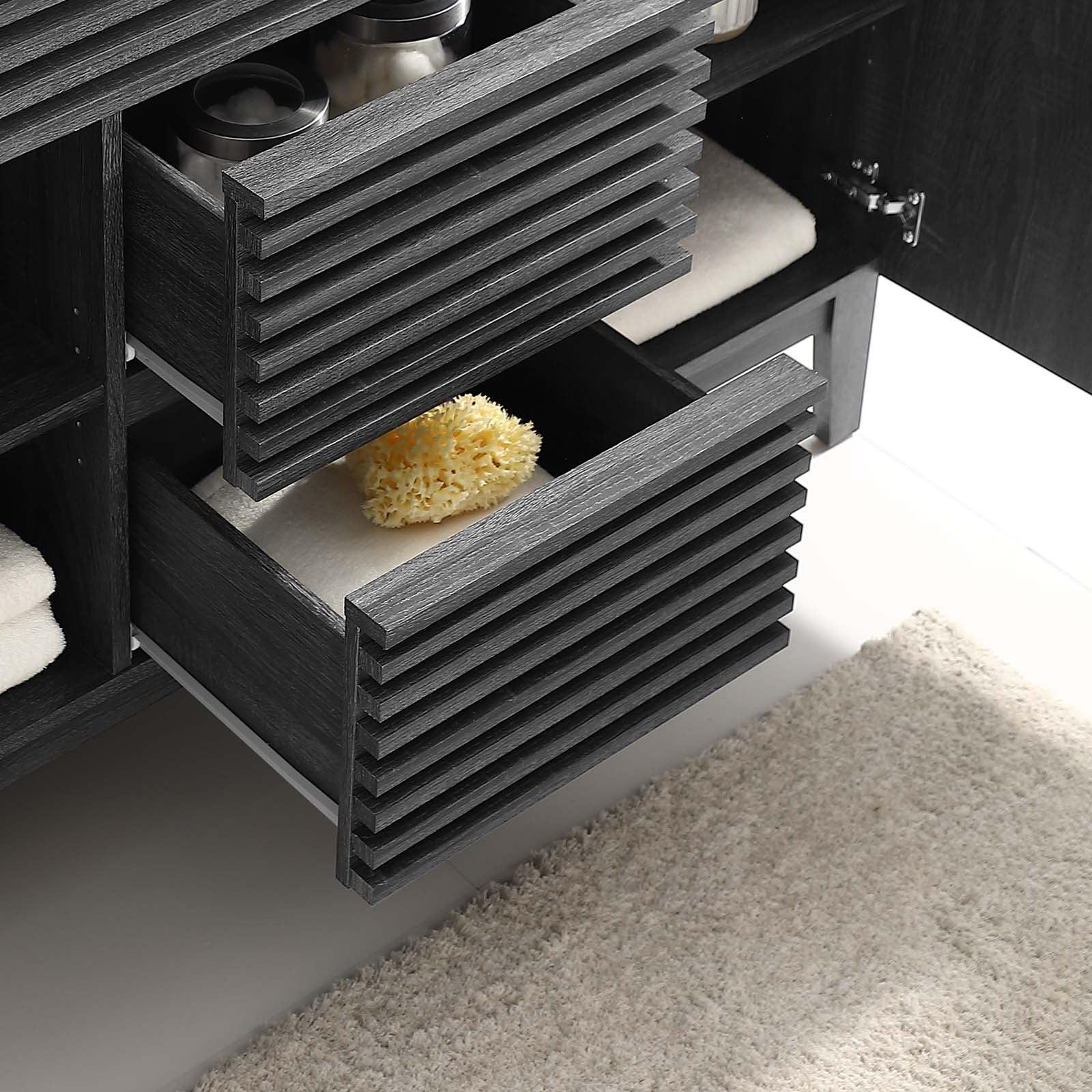 Modway Render 48" Double Sink Compatible (Not Included) Bathroom Vanity Cabinet FredCo