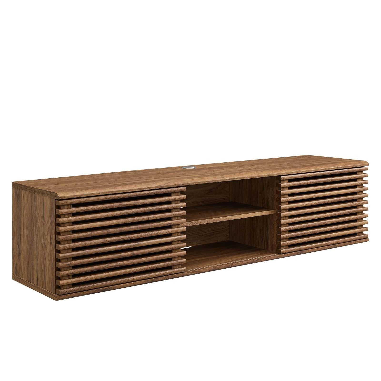 Modway Render 60" Wall-Mount Media Console TV Stand FredCo