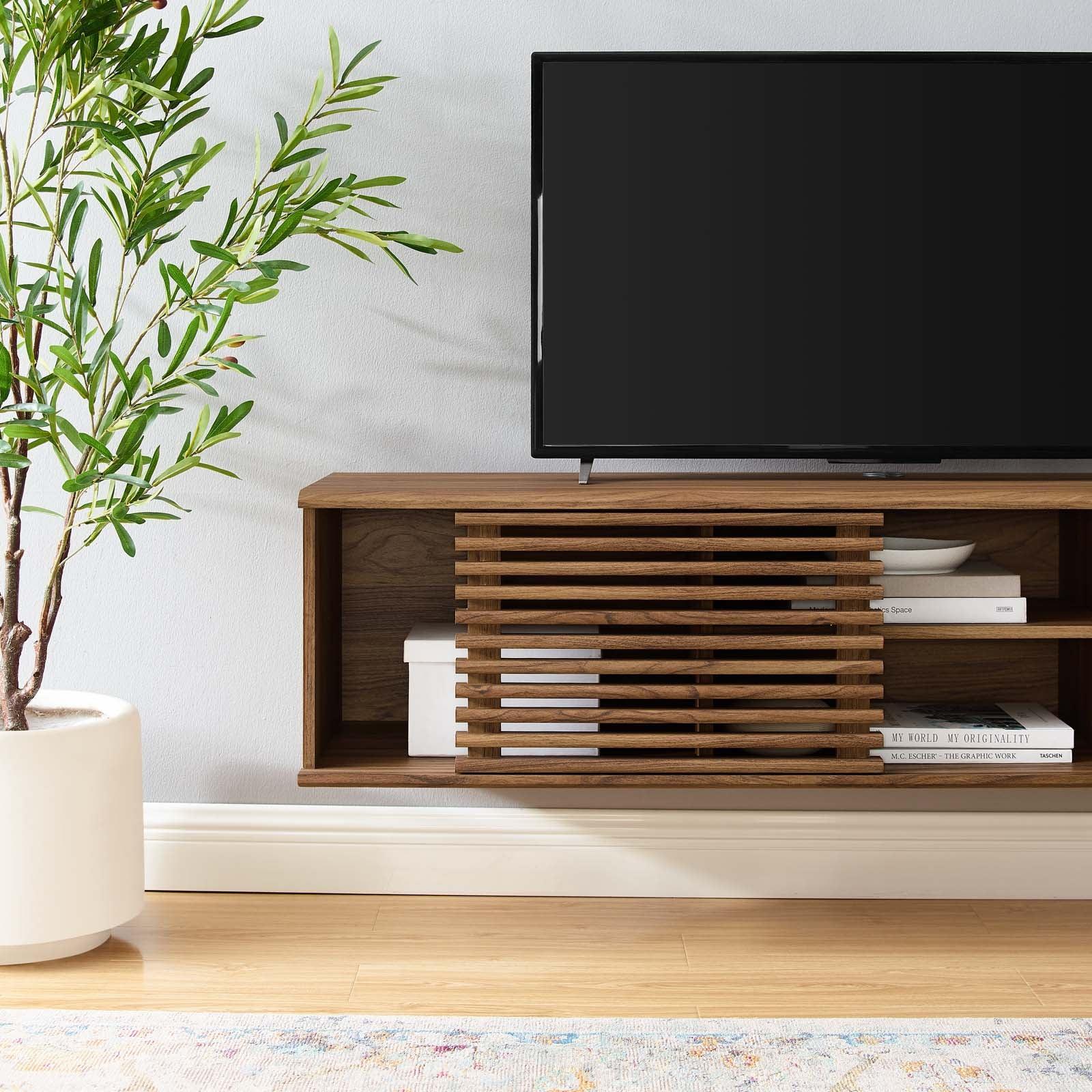 Modway Render 60" Wall-Mount Media Console TV Stand FredCo