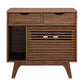 Modway Render Cat Cabinet Walnut & Oak FredCo