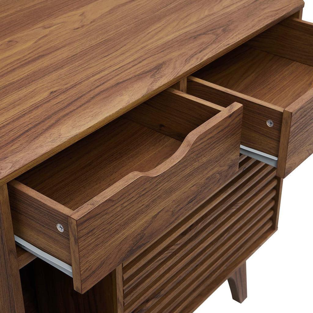 Modway Render Cat Cabinet Walnut & Oak FredCo