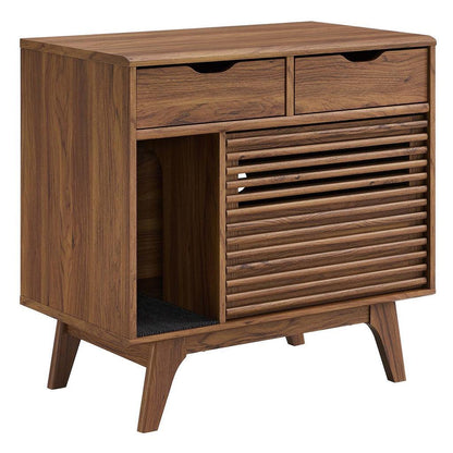 Modway Render Cat Cabinet Walnut & Oak FredCo