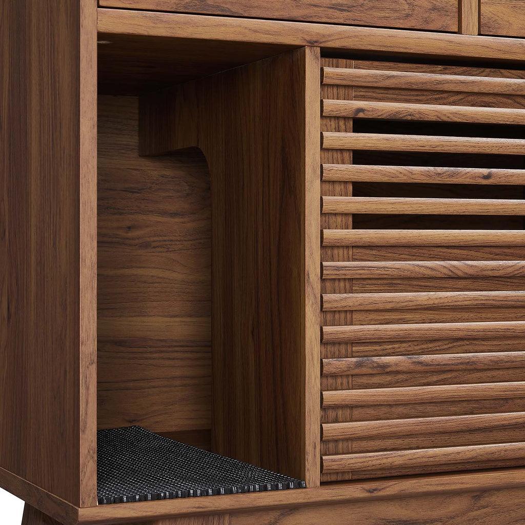 Modway Render Cat Cabinet Walnut & Oak FredCo