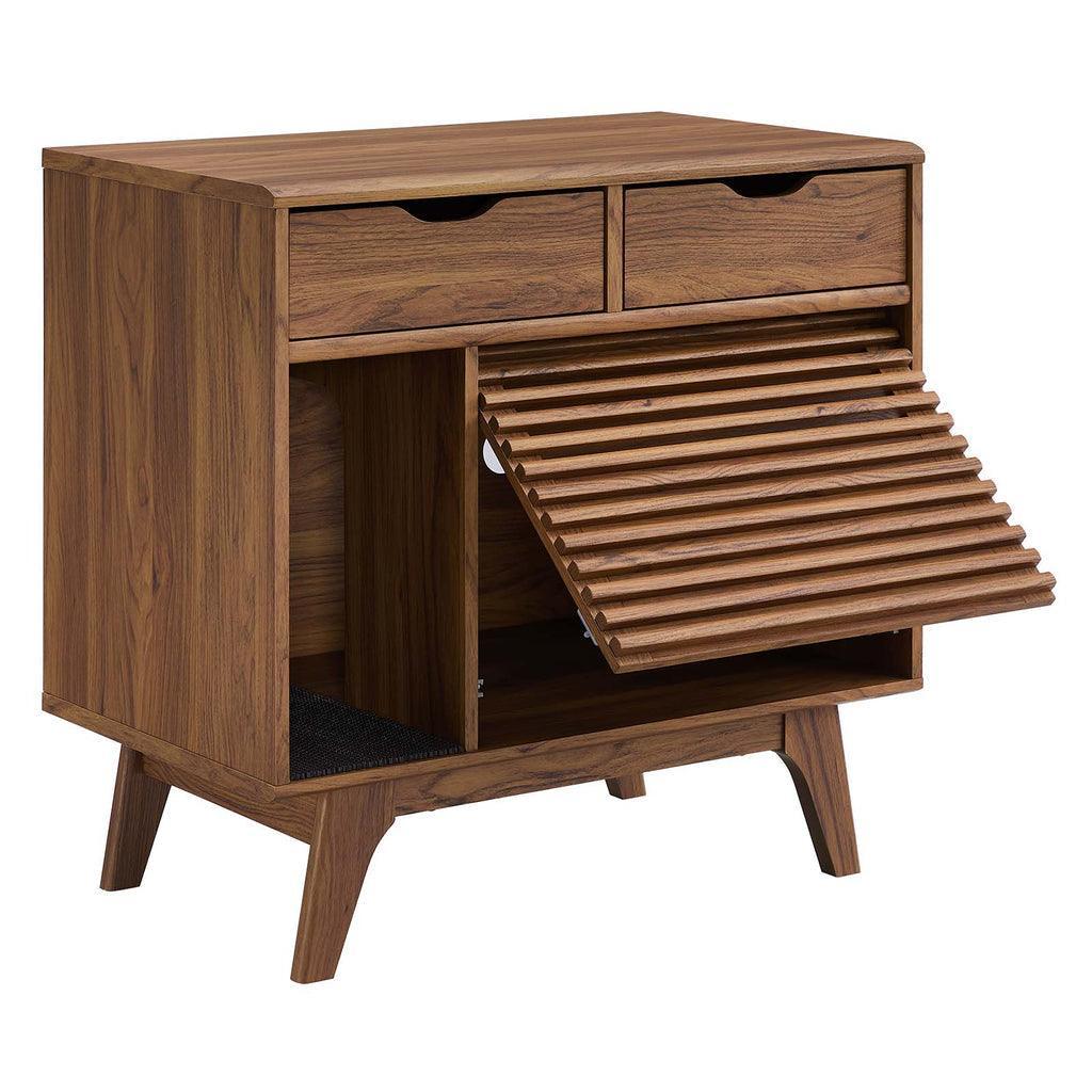 Modway Render Cat Cabinet Walnut & Oak FredCo