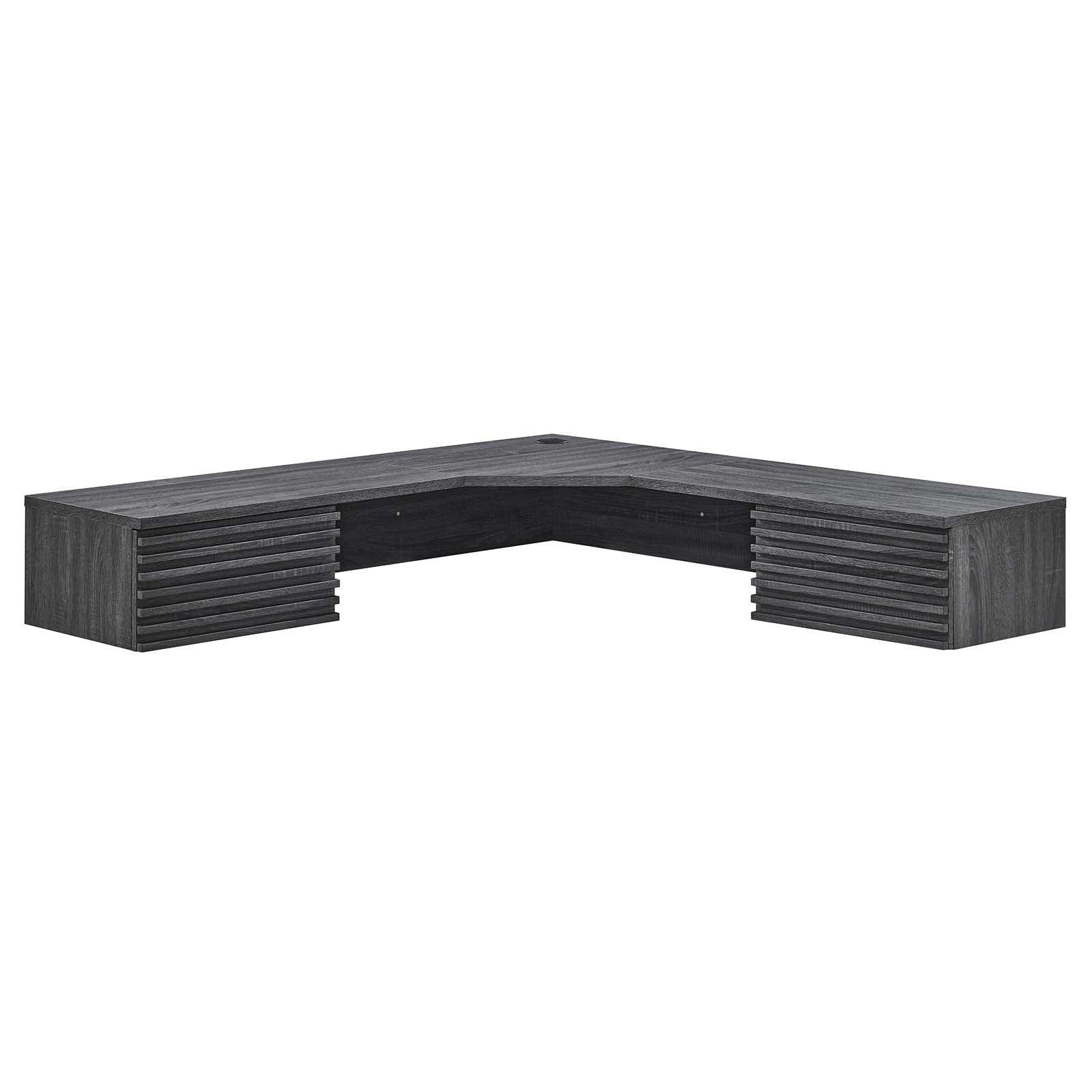Modway Render Wall Mount Corner Office Desk FredCo