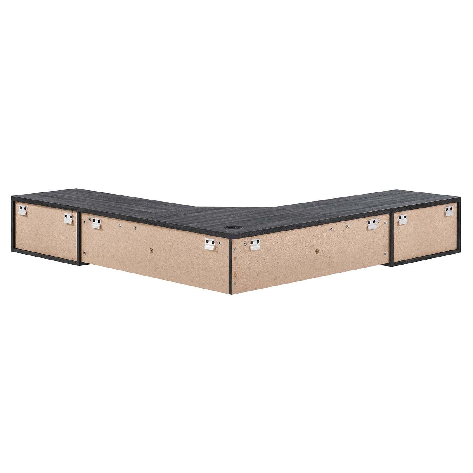 Modway Render Wall Mount Corner Office Desk FredCo
