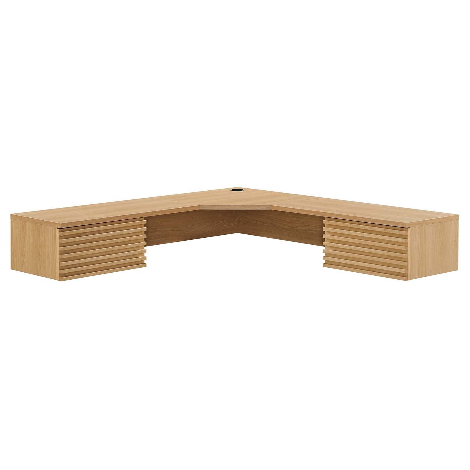 Modway Render Wall Mount Corner Office Desk FredCo