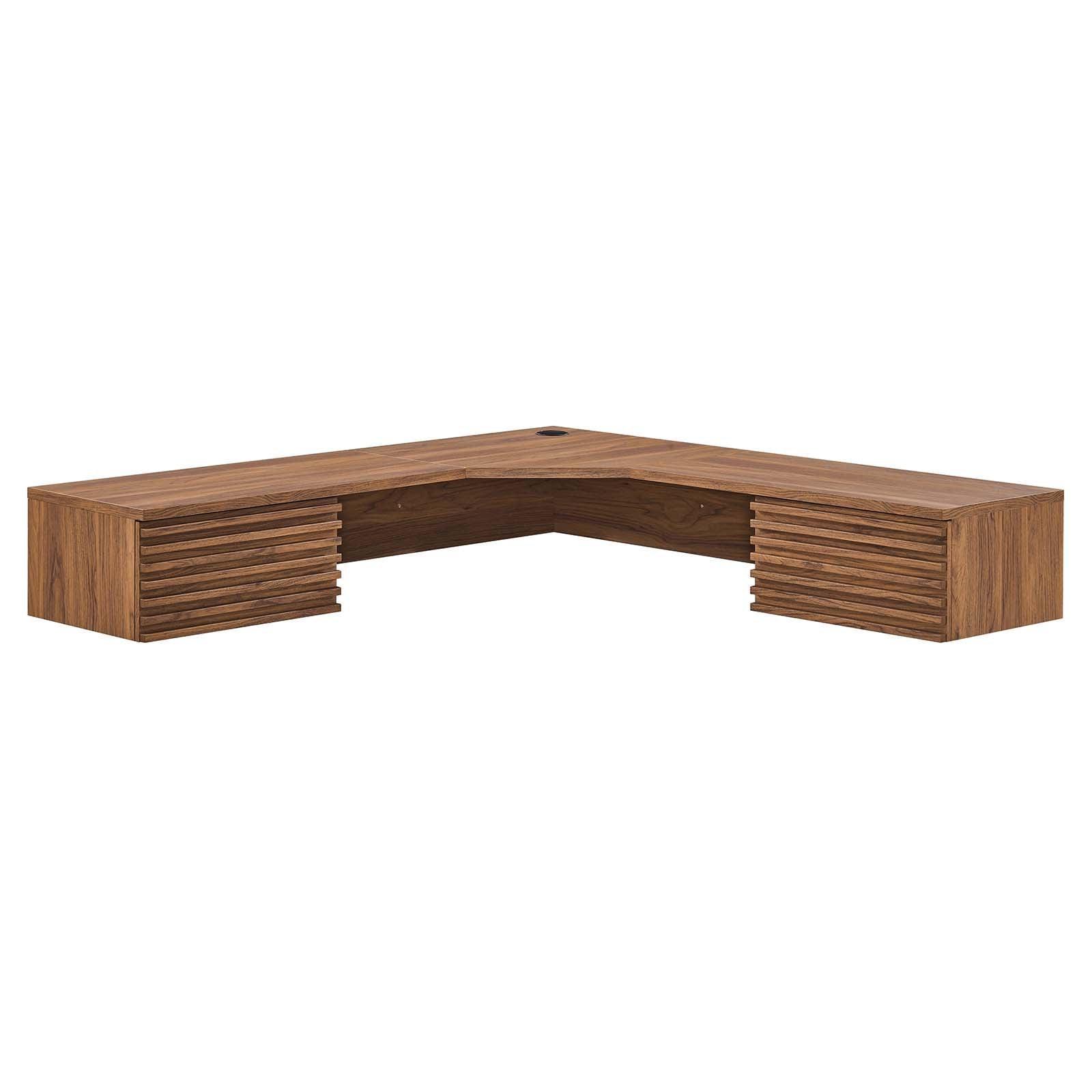 Modway Render Wall Mount Corner Office Desk FredCo