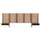 Modway Render Wall Mount Queen Headboard and Modern Nightstands FredCo