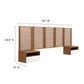 Modway Render Wall Mount Queen Headboard and Modern Nightstands FredCo