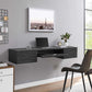 Modway Render Wall Mount Wood Office Desk 60” FredCo