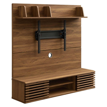 Modway Render Wall Mounted TV Stand Entertainment Center FredCo