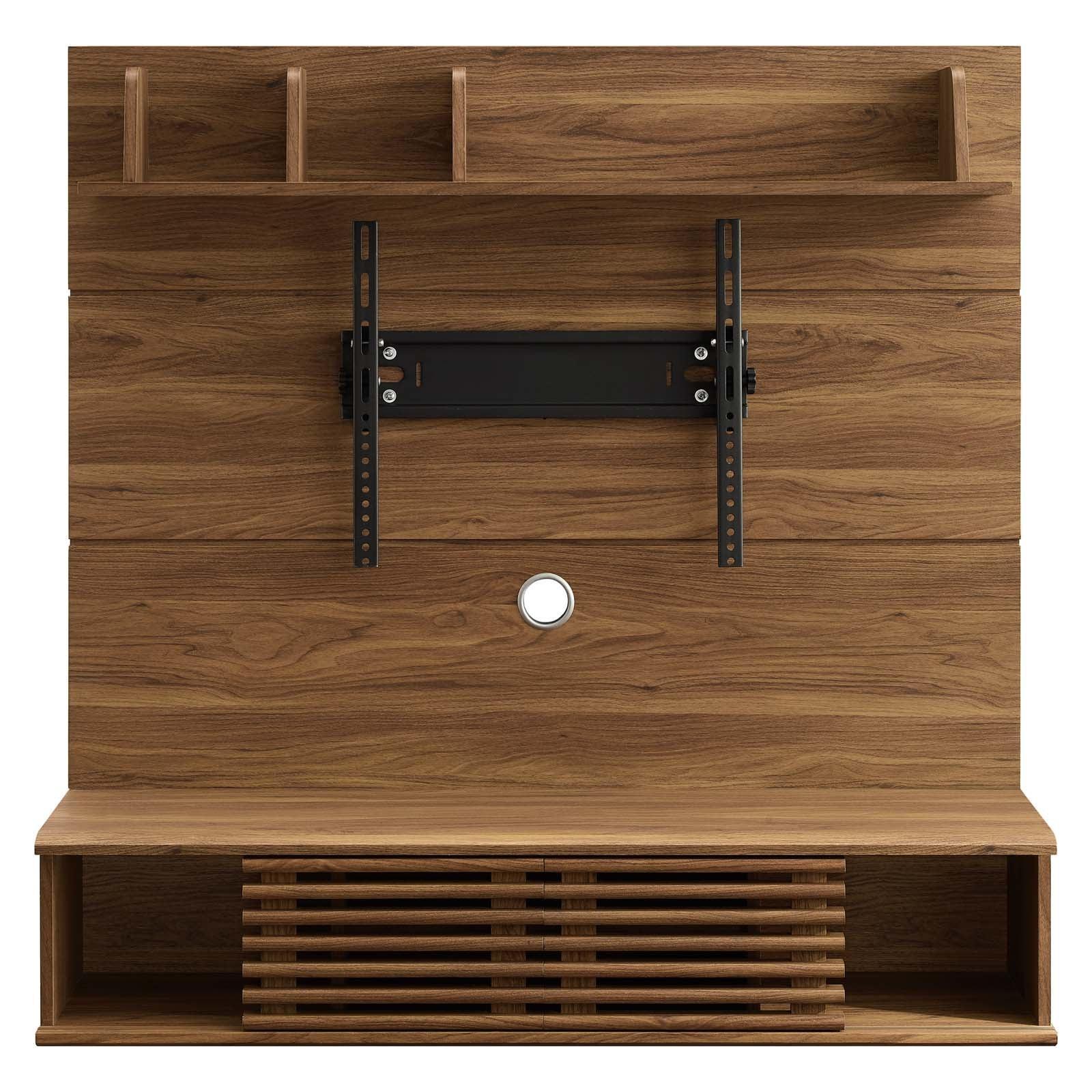 Modway Render Wall Mounted TV Stand Entertainment Center FredCo