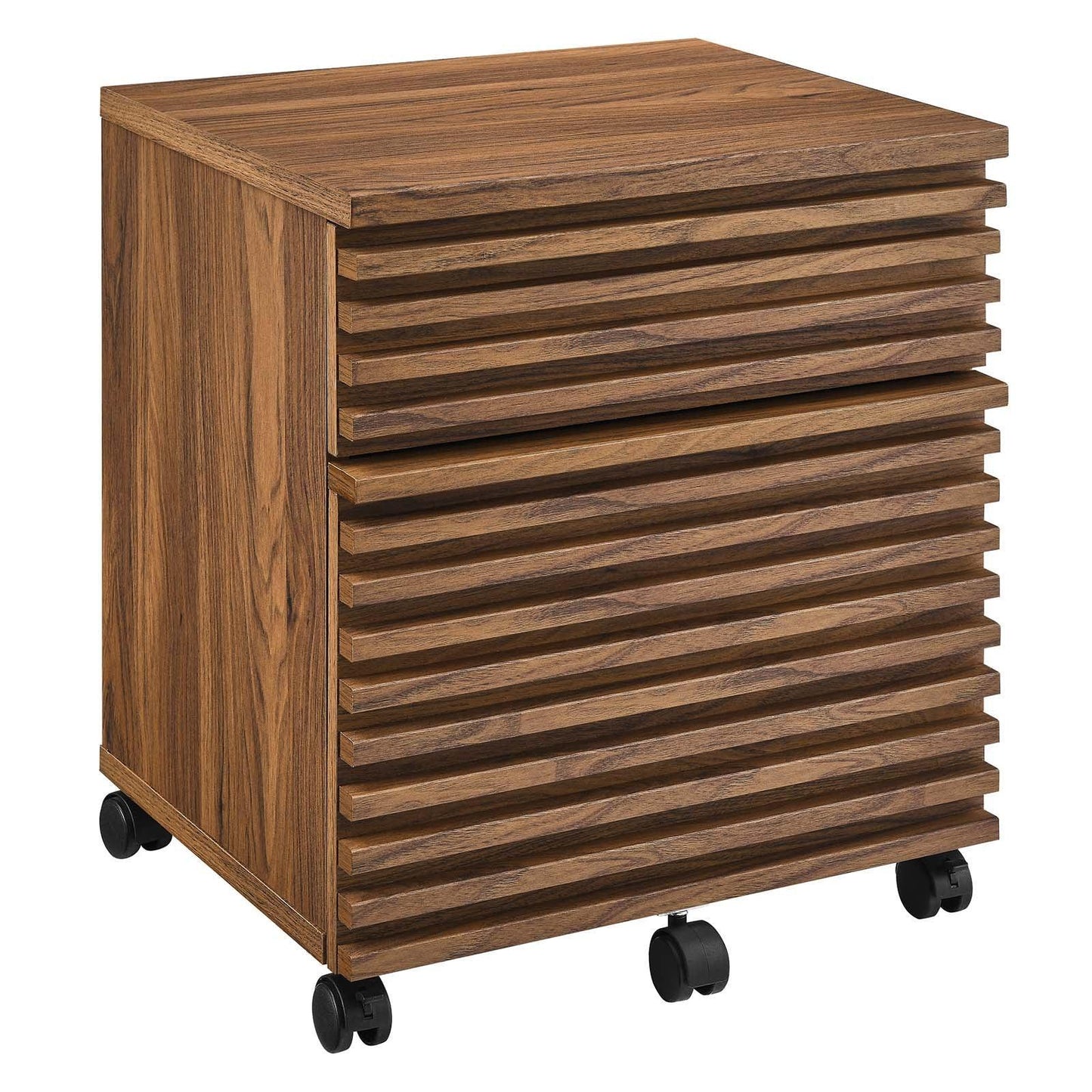 Modway Render Wood Desk and File Cabinet Set FredCo
