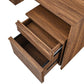 Modway Render Wood Desk and File Cabinet Set FredCo