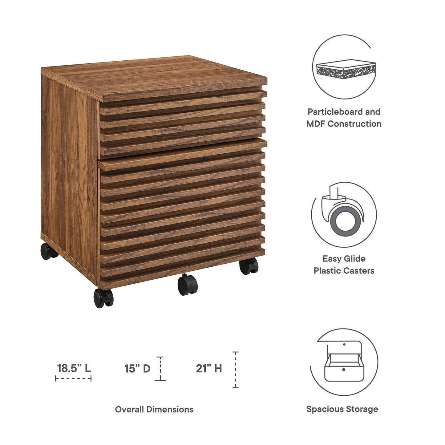 Modway Render Wood File Cabinet FredCo
