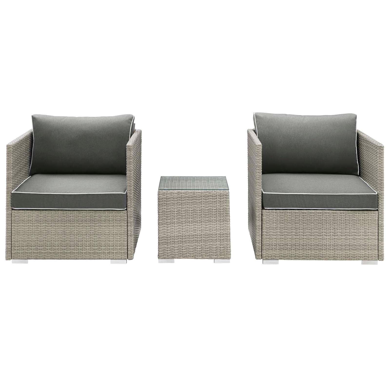 Modway Repose 3 Piece Outdoor Patio Sectional Set, EEI-3006 FredCo