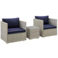 Modway Repose 3 Piece Outdoor Patio Sectional Set, EEI-3006 FredCo